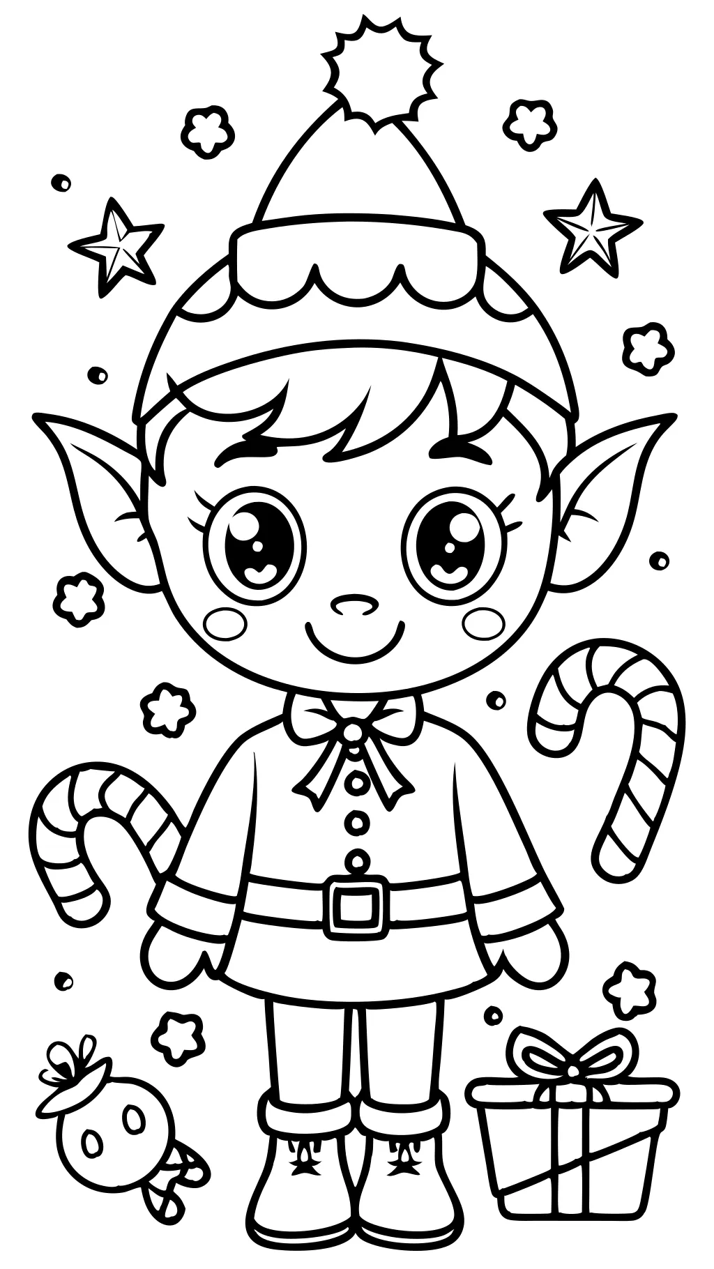 elf movie coloring pages